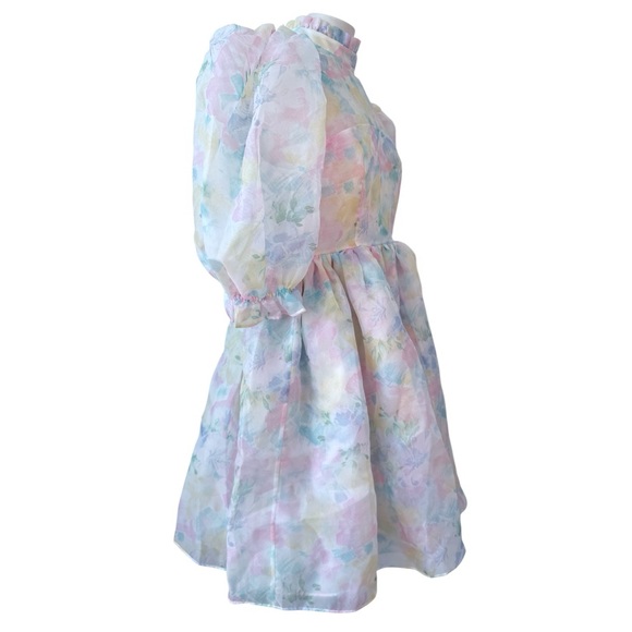 Selkie Royal Puff Dress in Pastel Sweetcorn size M - Picture 8 of 17